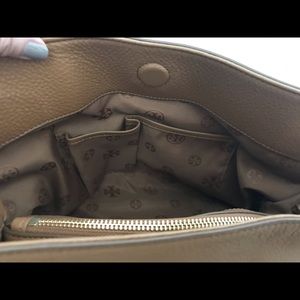 Tory Burch Whipstitch Logo Tote
